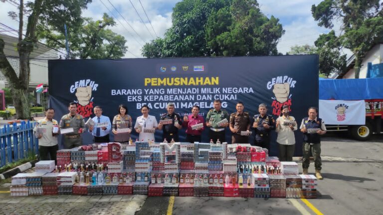 Kantor Bea Cukai Magelang Musnahkan Barang Hasil Penindakan