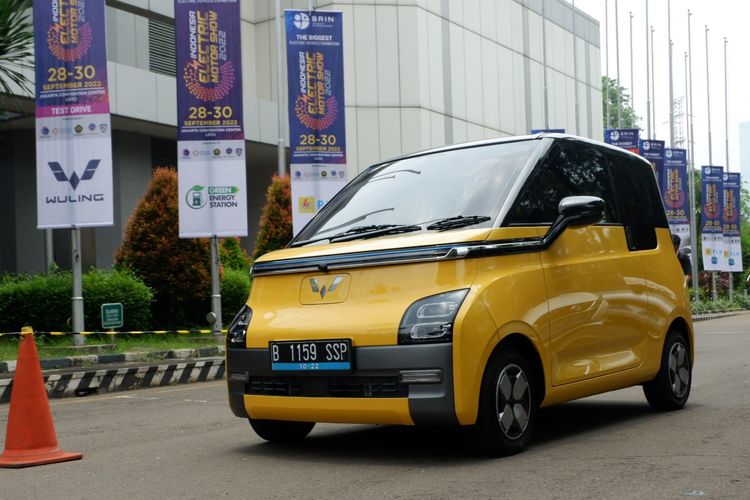 Salah satu mobil listrik, Wuling Air ev (Foto: Dok Wuling)