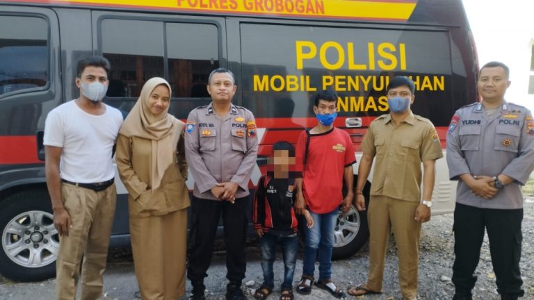 Warga Pacitan Terlantar di Grobogan, Diantar Polisi Ke Dinas Sosial