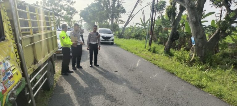 Angkut 9 Penumpang, Truk Engkel Terguling di Jalan Dayang-Pengkol