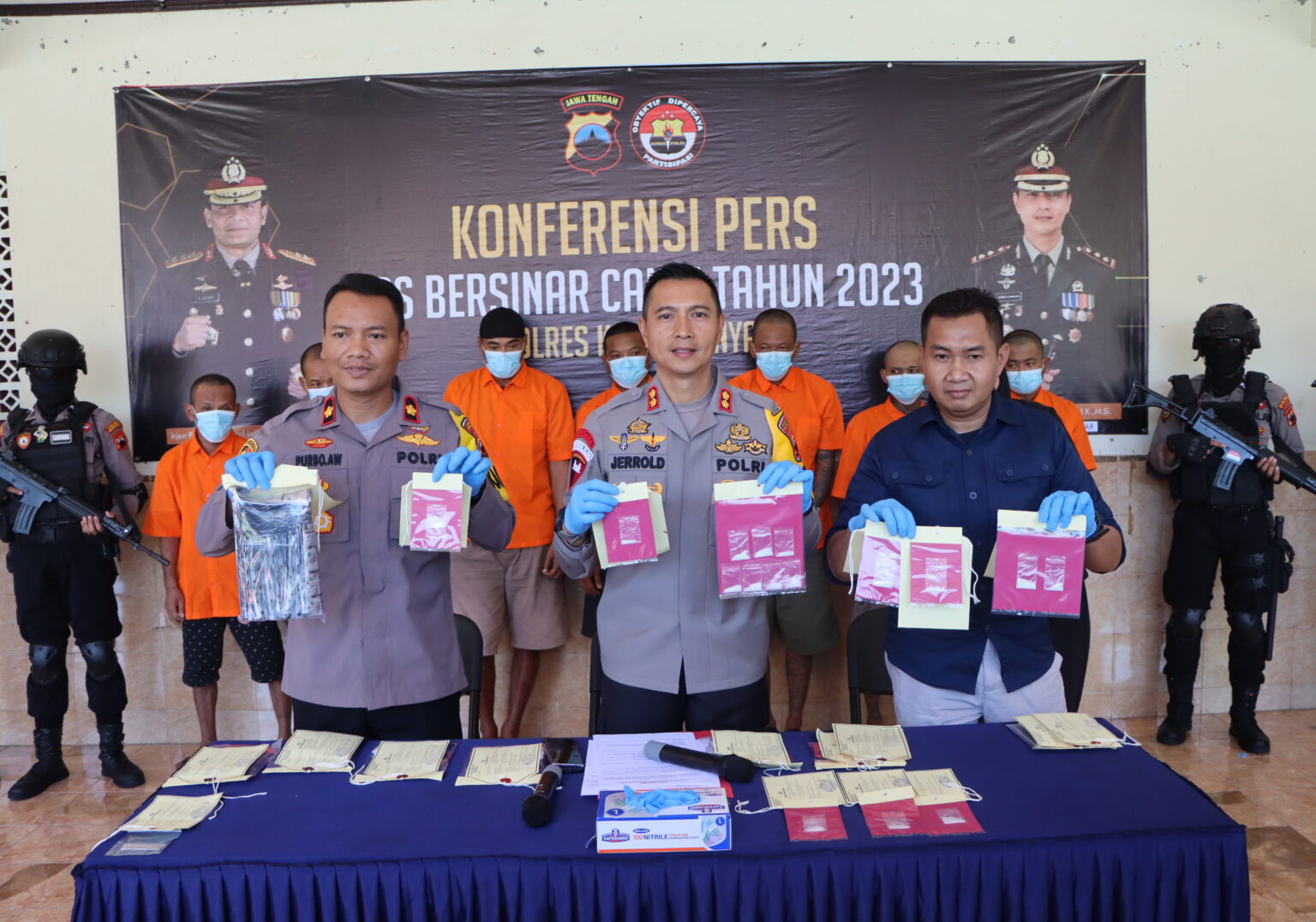 Gagalkan Transaksi Sabu, Satnarkoba Polres Karanganyar Amankan 5 Tersangka