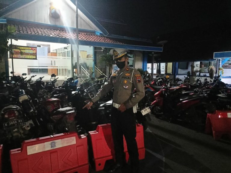 Polres Blora Kandangkan Puluhan Motor Berknalpot Brong