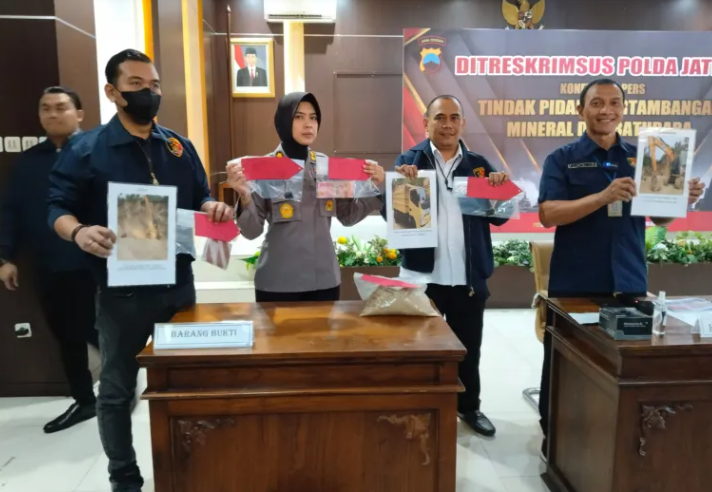 Ditreskrimsus Polda Jateng Tindak Pelaku Illegal Mining di Batang dan Rembang