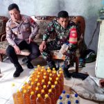 Polsek Grabag Amankan Puluhan Botol Miras Tradisional dan Satu Pelaku