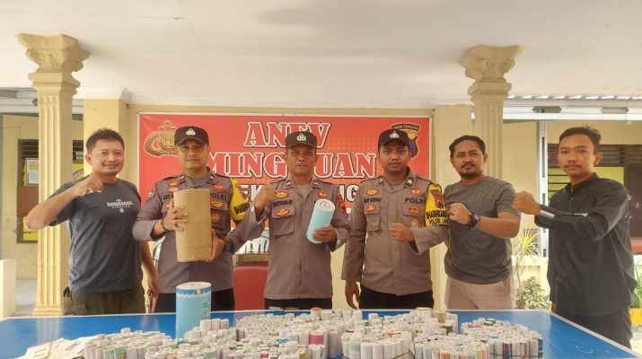 Cipta Kondisi, Polsek Larangan Amankan 545 Selongsong Petasan