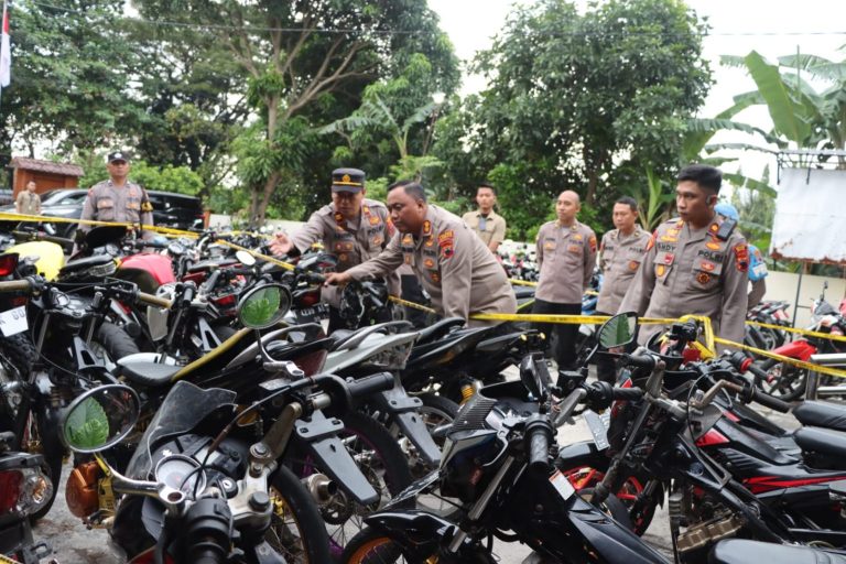 Polres Demak Amankan Puluhan Sepeda Motor Terlibat Balap Liar