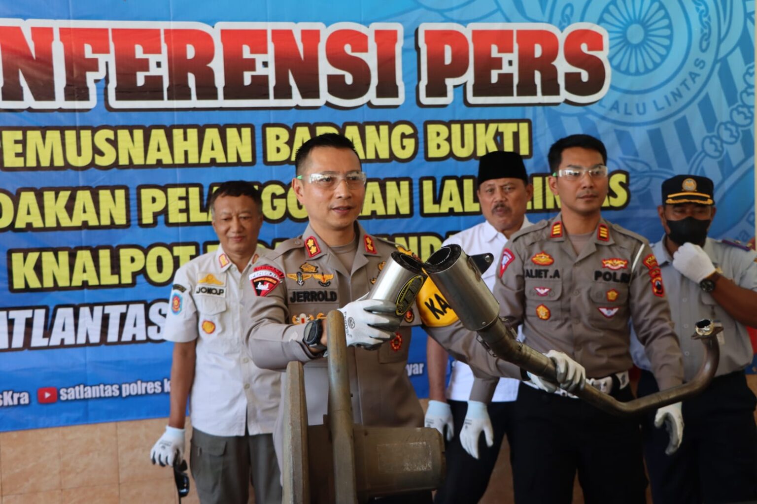 Ribuan Knalpot Brong Disita Polisi dalam Tiga Bulan Awal 2023