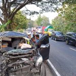Tiga Kendaraan Terlibat Kecelakaan Beruntun, Jalan Semarang-Purwodadi Sempat Alami Kemacetan