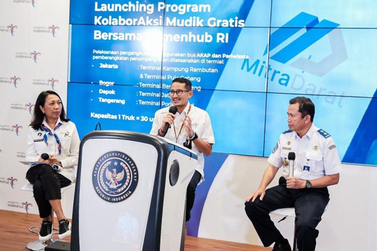 Kemenparekraf Kolaborasi dengan Kemenhub Luncurkan Program Mudik Gratis
