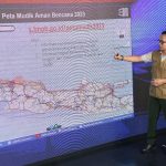Plt Pusat Data Informasi dan Komunikasi Kebencanaan BNPB Abdul Muhari menjelaskan tentang peta mudik aman bencana dalam program Disaster Briefing,
