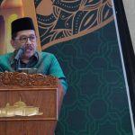Wamenag Zainut Tauhid Saadi saat memberi sambutan, Jumat (07/04)