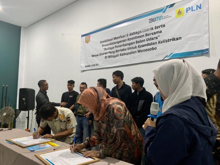 Komunitas Balon Wonosobo Tanda Tangani Komitmen Bersama PLN dan OPD Terkait