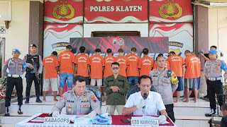 Selama Maret 2023, 12 Pelaku Peredaran Narkoba Diringkus Polres Klaten