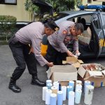 Gelar Operasi Pekat, Polresta Magelang Amankan Ratusan Botol Miras dan Selongsong Petasan