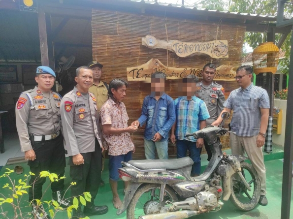 Nekat Curi Motor di Hutan, 2 Pemuda Diamankan Polsek Grobogan, Berakhir Damai