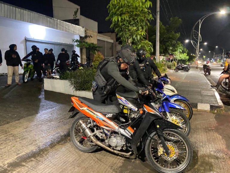 Dikeluhkan Warga, Tim Sparta Kandangkan 23 Motor Berknalpot Brong