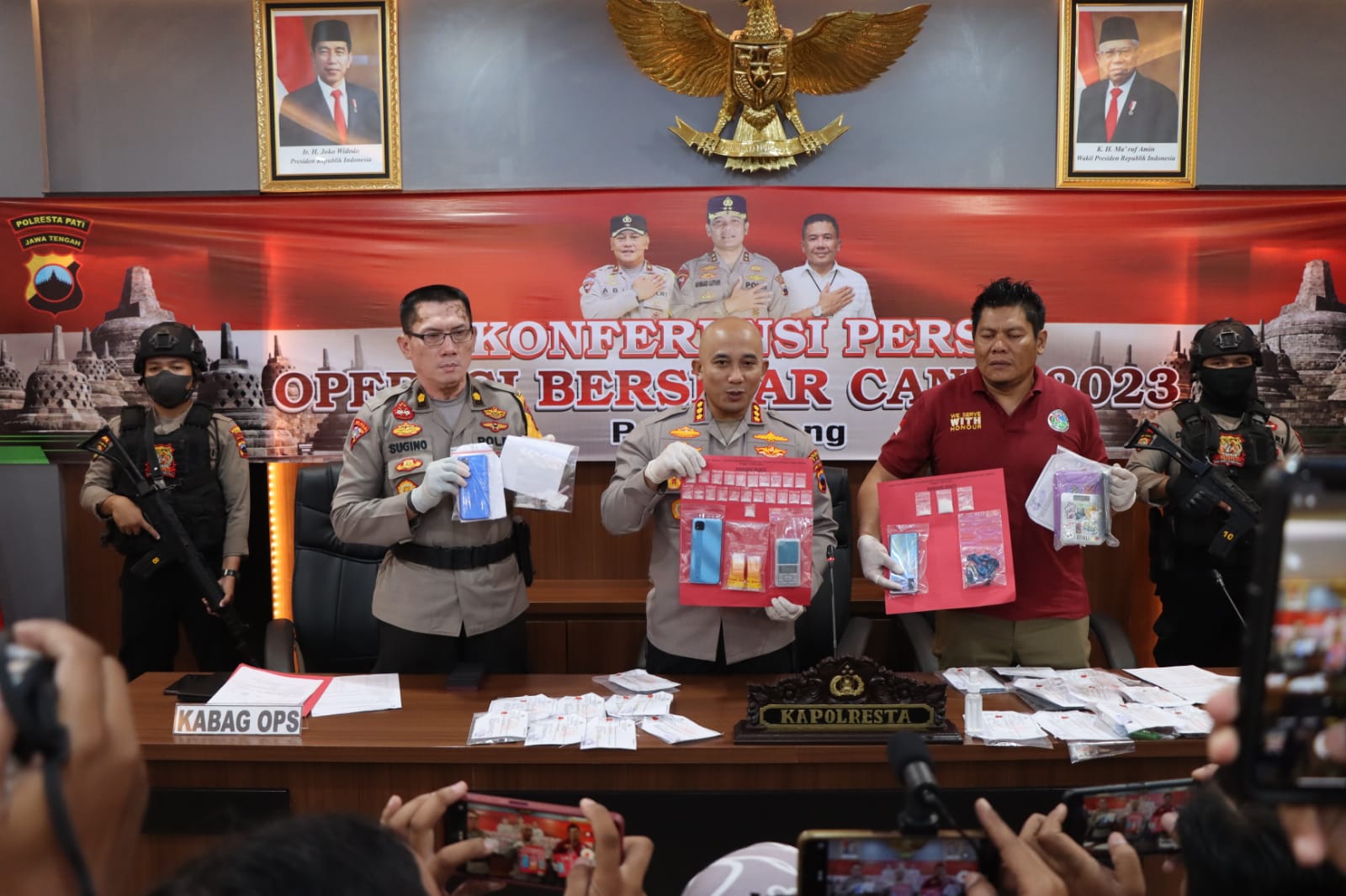Bongkar Peredaran Narkotika, Polresta Pati Ringkus 17 Pelaku