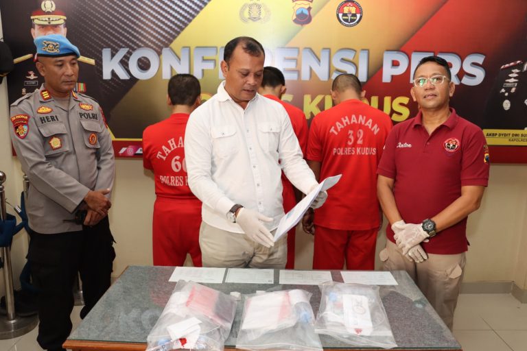 Ungkap 3 Kasus Peredaran Sabu, Polres Kudus Ringkus 4 Tersangka