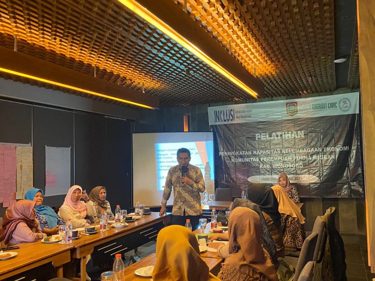 Komunitas Perempuan Purna Migran Dibekali Pelatihan Kelola Kelembagaan Ekonomi