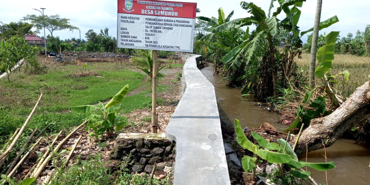 Pembangunan Talud Sungai Gringsing Jadi Solusi Atasi Banjir di Desa Gemuruh