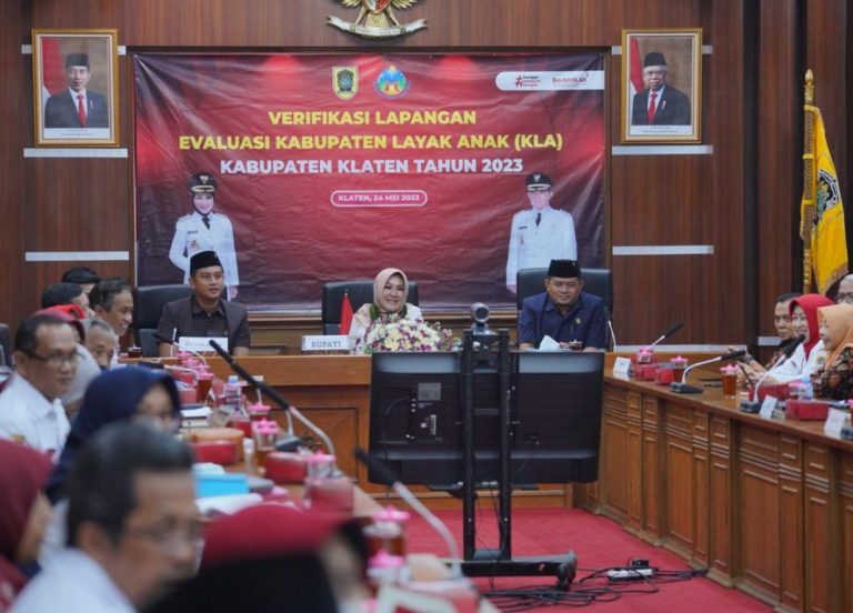 Klaten Targetkan Meraih Predikat Nindya, dari Verifikasi Lapangan KLA 2023