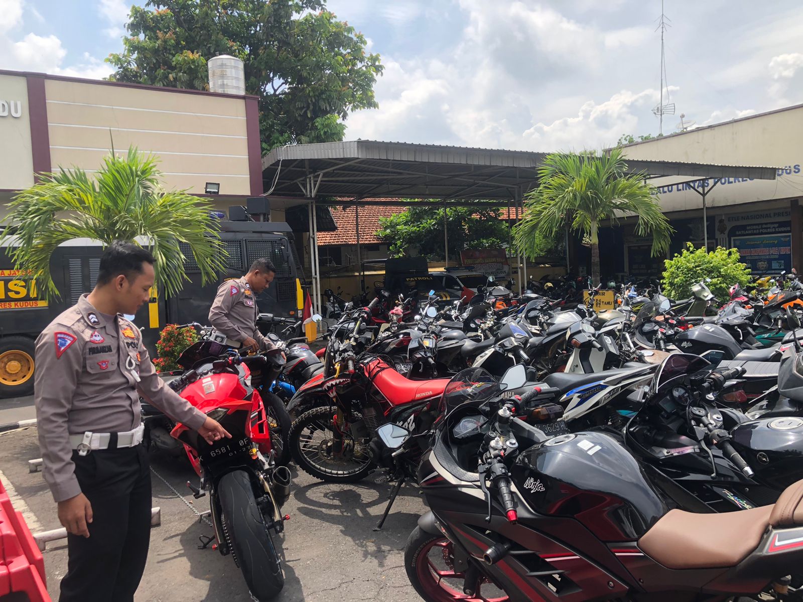 Masyarakat Keluhkan Suara Bising Knalpot Brong, Polres Kudus Lakukan Penindakan