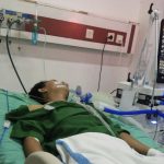 Muhammad Taufik saat dirawat Rumah Sakit Gondo Suwarno Ungaran, Kabupaten Semarang