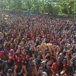 Tolak RUU Kesehatan, 11.176 Buruh Rokok di Kudus Gelar Aksi Simbolis