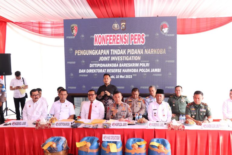 Pengungkapan 264 Kg Sabu Cair oleh Polda Jambi Pecahkan Rekor di Tahun Ini