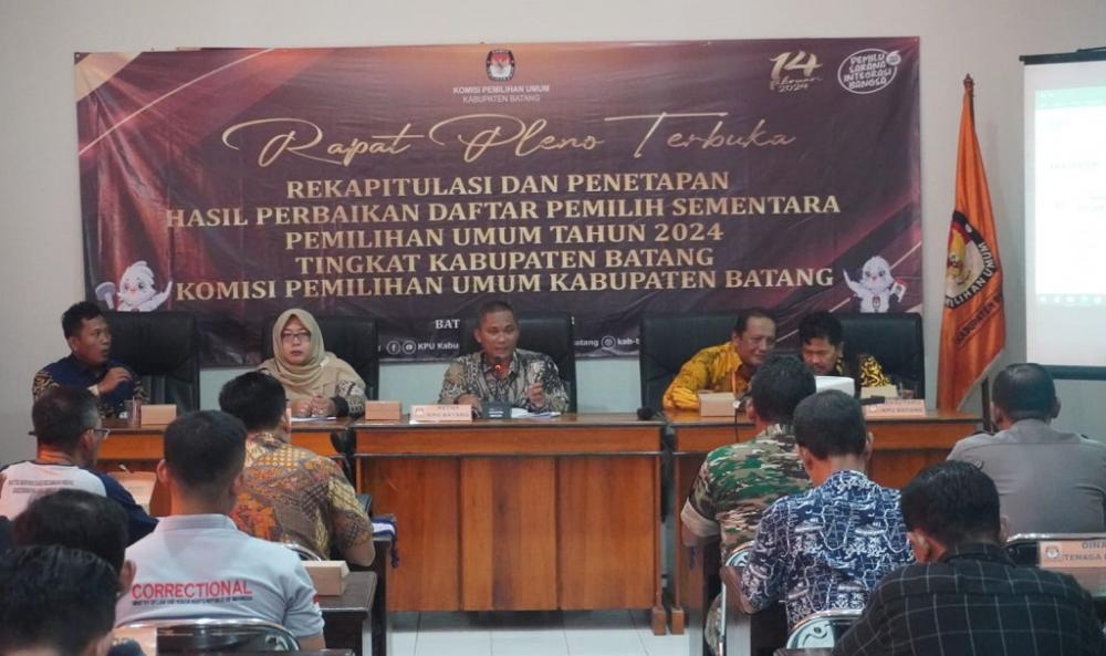 KPU RI Beri Kesempatan, KPU Batang Terima Penambahan 13 Bacaleg