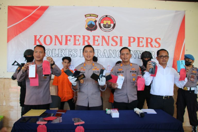 Polres Karanganyar Bekuk Komplotan Copet di Konser Musik Colomadu
