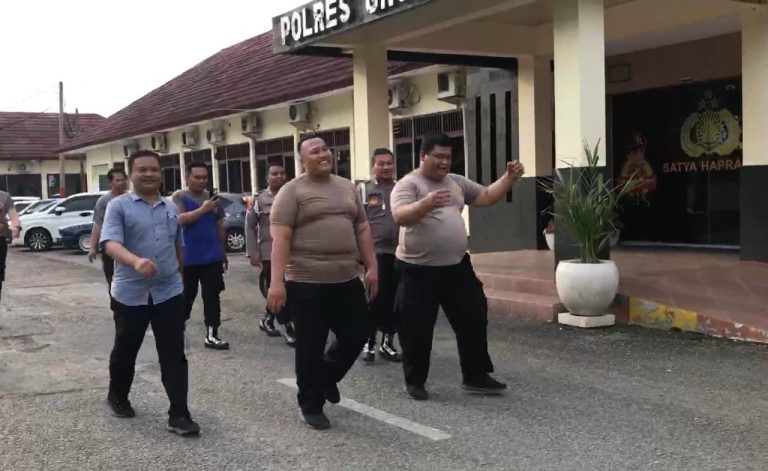 Obesitas, 45 Anggota Polres Grobogan Mendapat Pembinaan Fisik