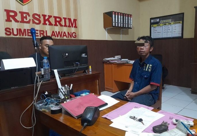 Kepergok Curi Motor, Pelaku Ditangkap dan Diserahkan Ke Polsek Sumberlawang