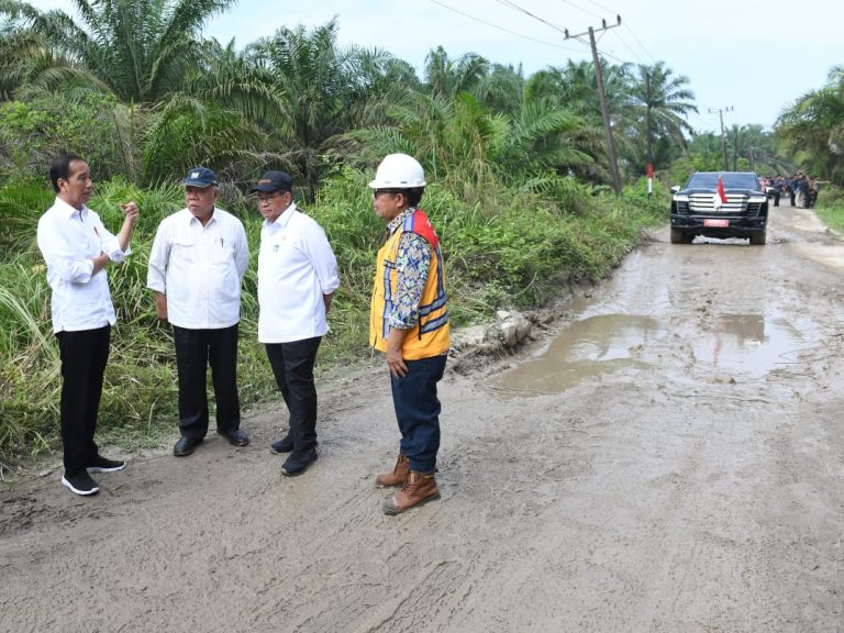 Presiden: Jangan Sampai Jalur Logistik dan Jalan Produksi Rusak Parah