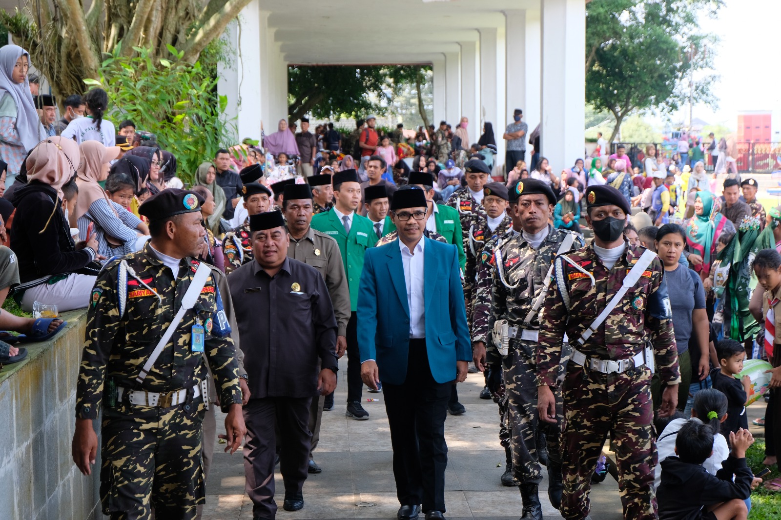 Harlah 89 Ansor-Banser 1.000 Pemain Drumband Tampil di Alun-Alun Temanggung