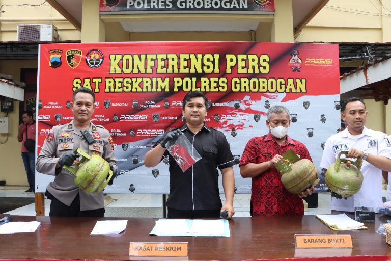 Tiga 3 Pelaku Penyalahgunaan Gas LPG Bersubsidi, Dibekuk Polisi