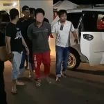 Soleh saat digelandang petugas ke Mapolresta Pati, Selasa (02/05) malam (Foto: Istimewa)