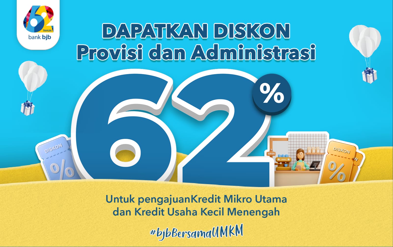 Sambut HUT Ke-62 bank bjb, Ada Banyak Program Promo dan Diskon Spesial