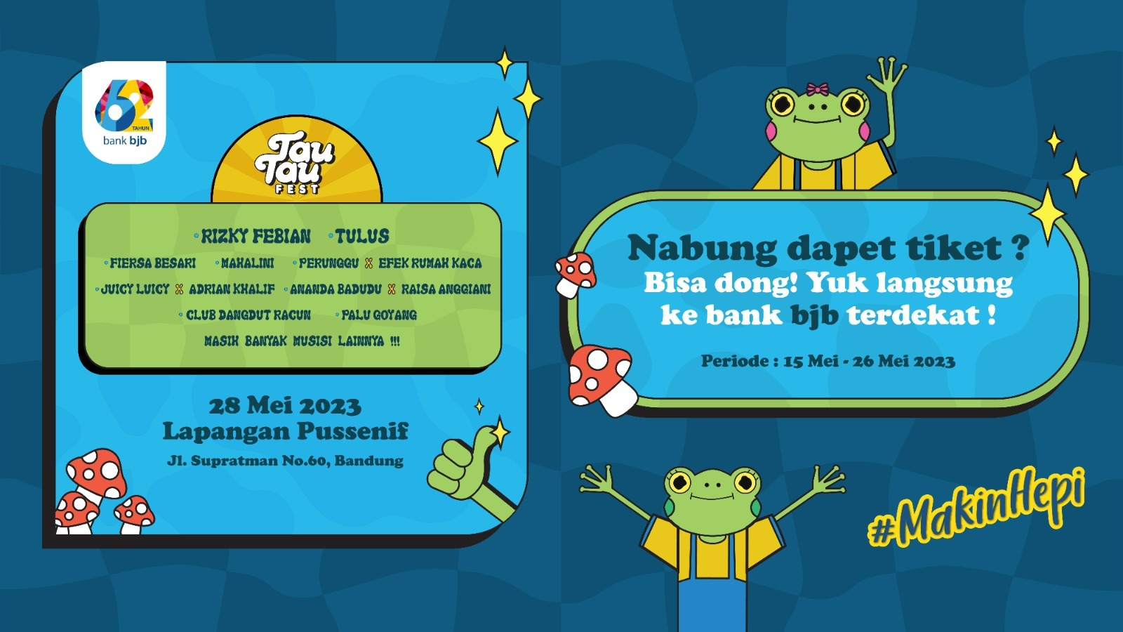 Nabung di bank bjb Bisa Dapat Tiket Tau-Tau Fest 2023