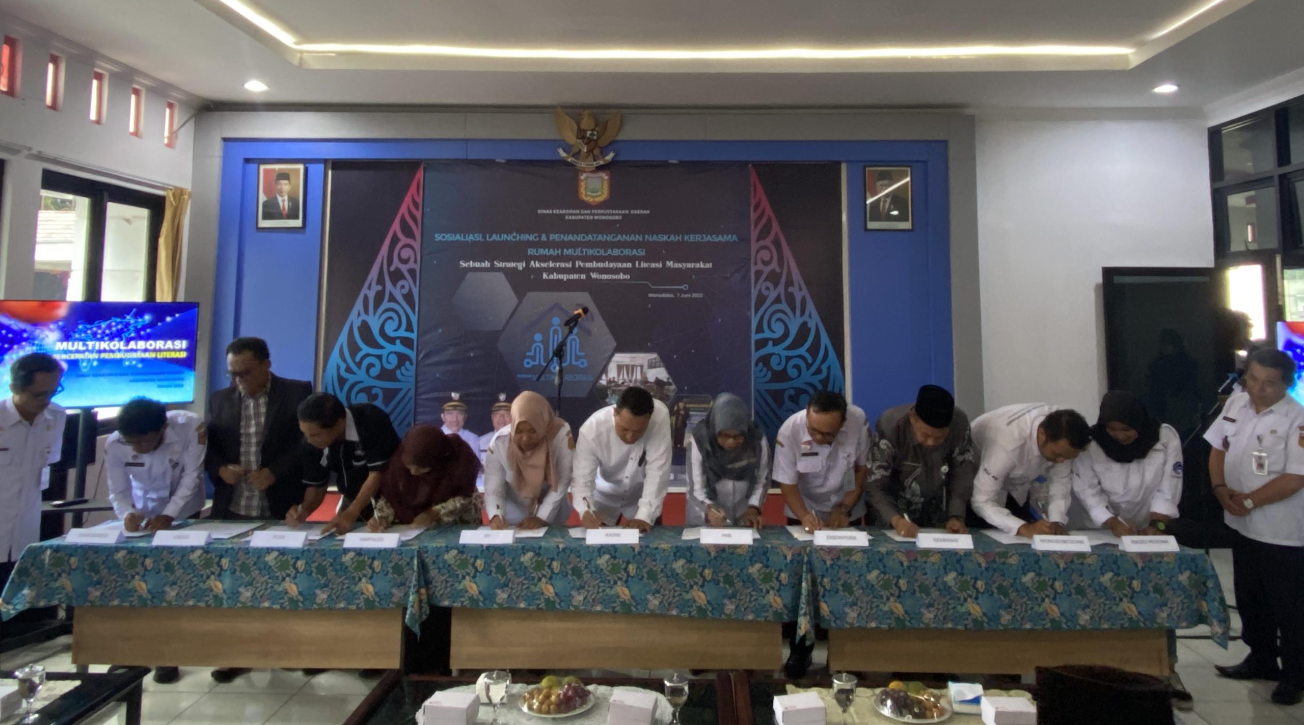 Sebagai Bentuk Akselerasi, Arpusda Wonosobo Launching Rumah Multikolaborasi Digital