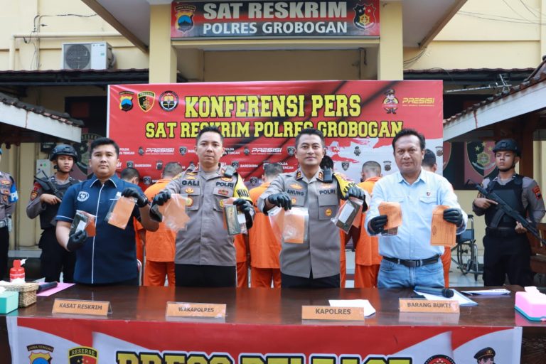 Dalam 15 Hari, 7 Pengedar Narkoba Ditangkap Polres Grobogan