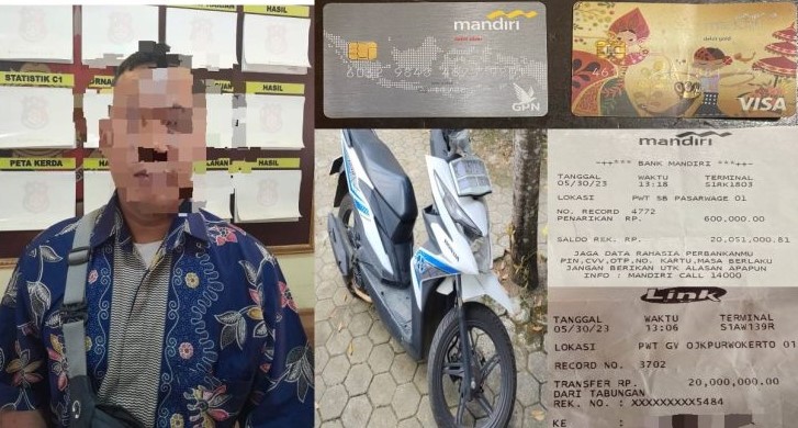 Polisi Ringkus Pelaku Pencurian Modus Transfer Uang Melalui Kartu ATM yang Tertinggal