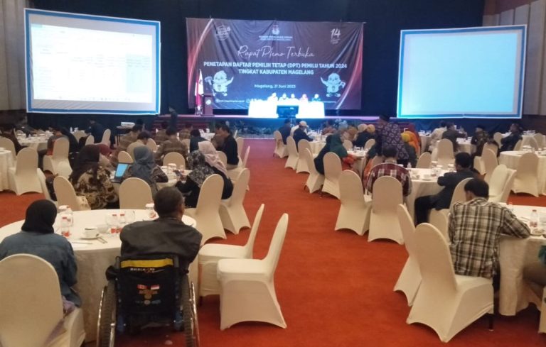 KPU Kabupaten Magelang Tetapkan DPT Pemilu 2024 Sebanyak 1.007.591 Orang