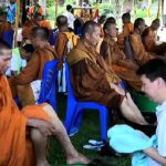 32 Biksu Thudong Thailand tiba di wilayah Candi Borobudur Kabupaten Magelang Rabu (31/05)