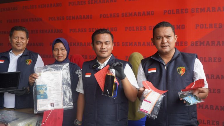 Dua Pelaku TPPO Diamankan Polres Semarang, Sudah Kirim Puluhan PMI Ilegal