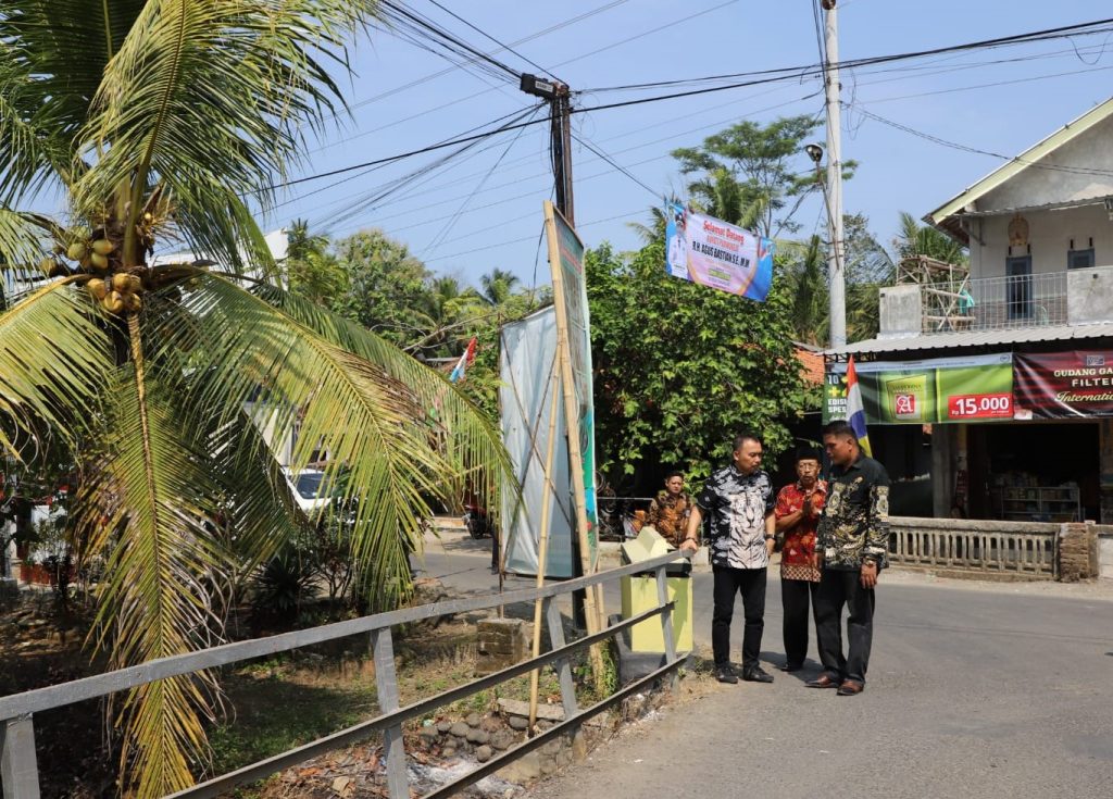 Tinjau Jembatan Sempit di Desa Tamansari, Bupati Janji Segera Dibangun