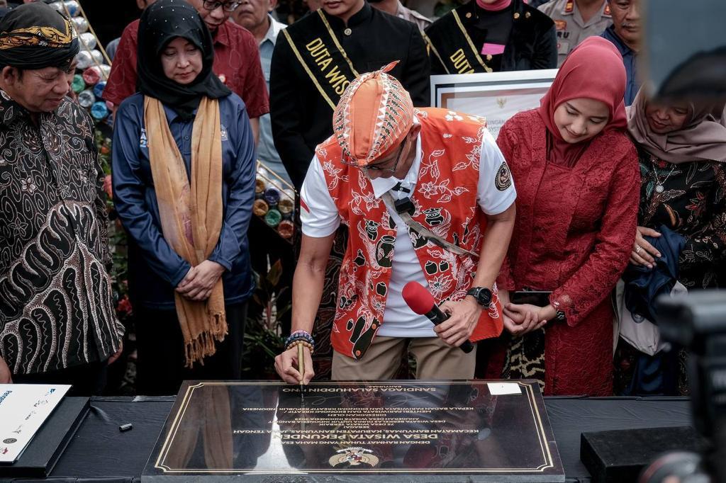 Menparekraf Resmikan Desa Wisata Pekunden Banyumas Sebagai 75 Desa Wisata Terbaik ADWI 2023