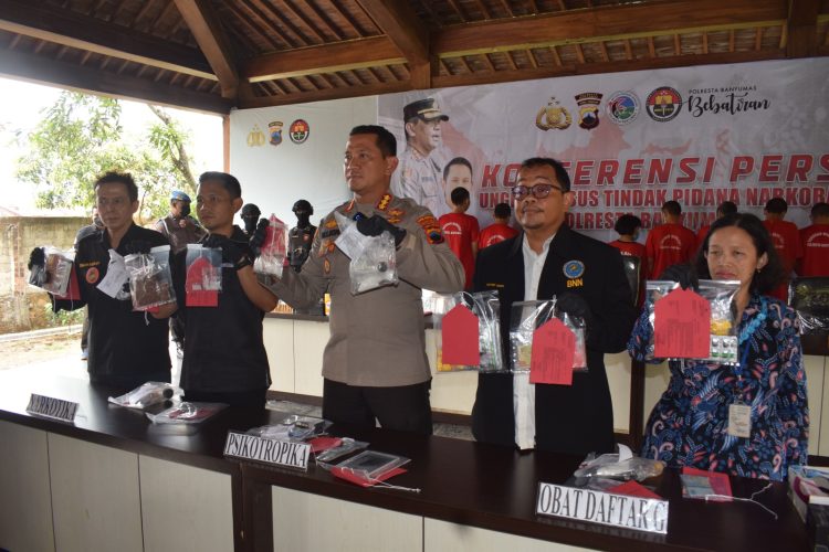 Ringkus 12 Tersangka, Polresta Banyumas Amankan Ribuan Narkotika