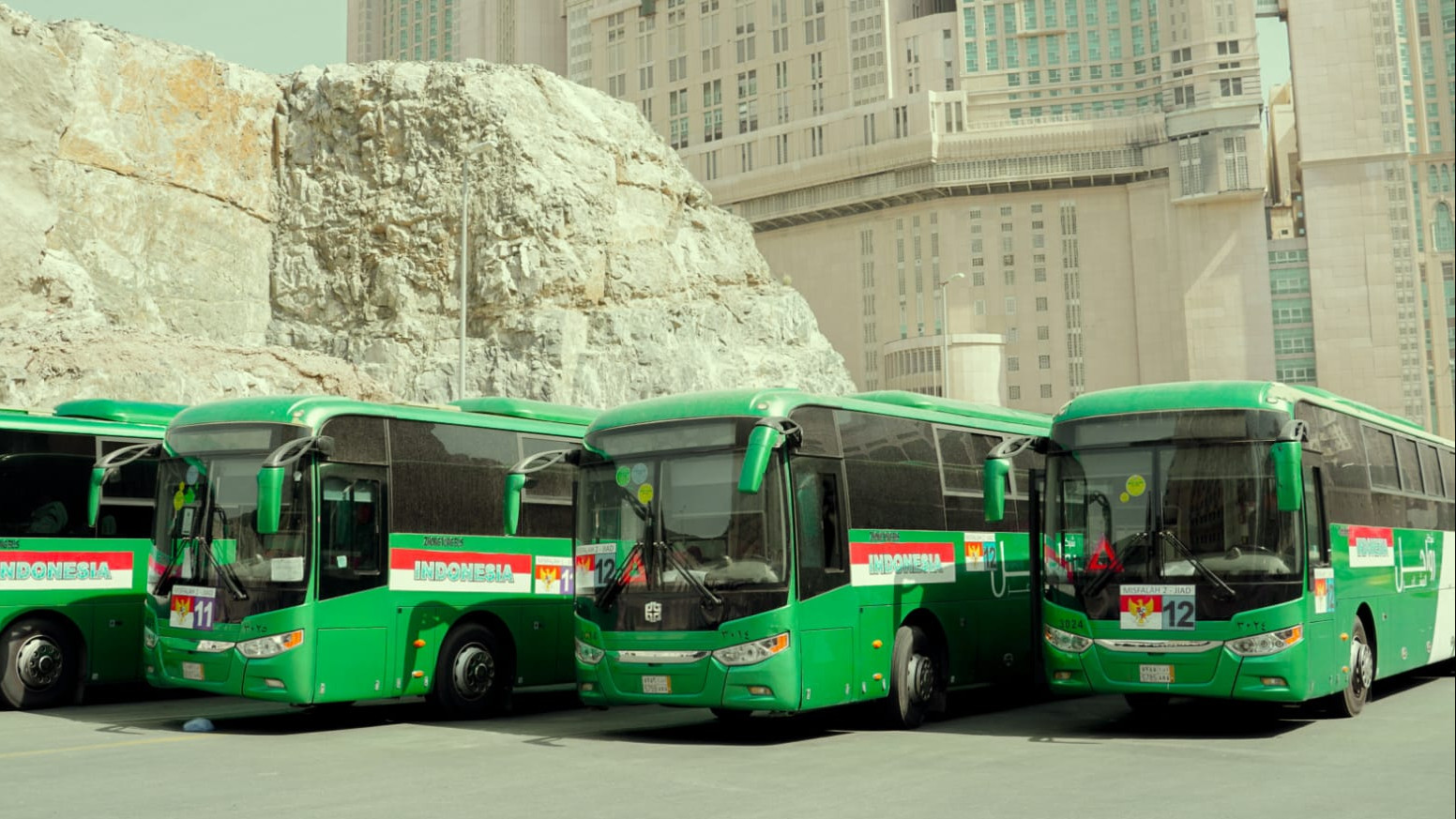 450 Armada Bus Sholawat Siap Layani Jemaah di Kota Makkah
