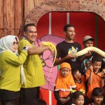 Eks Gedung Sasana Bakti, Kini Dipermak Jadi Taman Kota I Love Blora